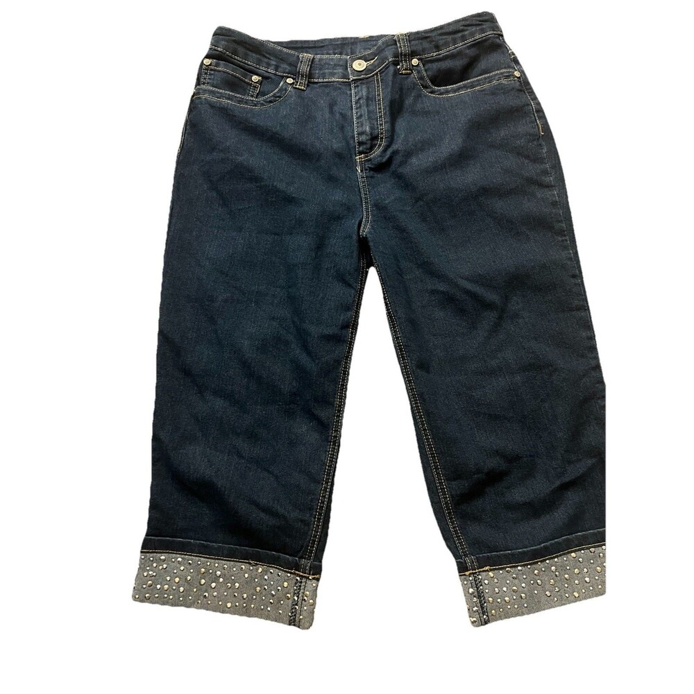 Christopher & Banks Denim Capri Jeans Stretch Size 10P